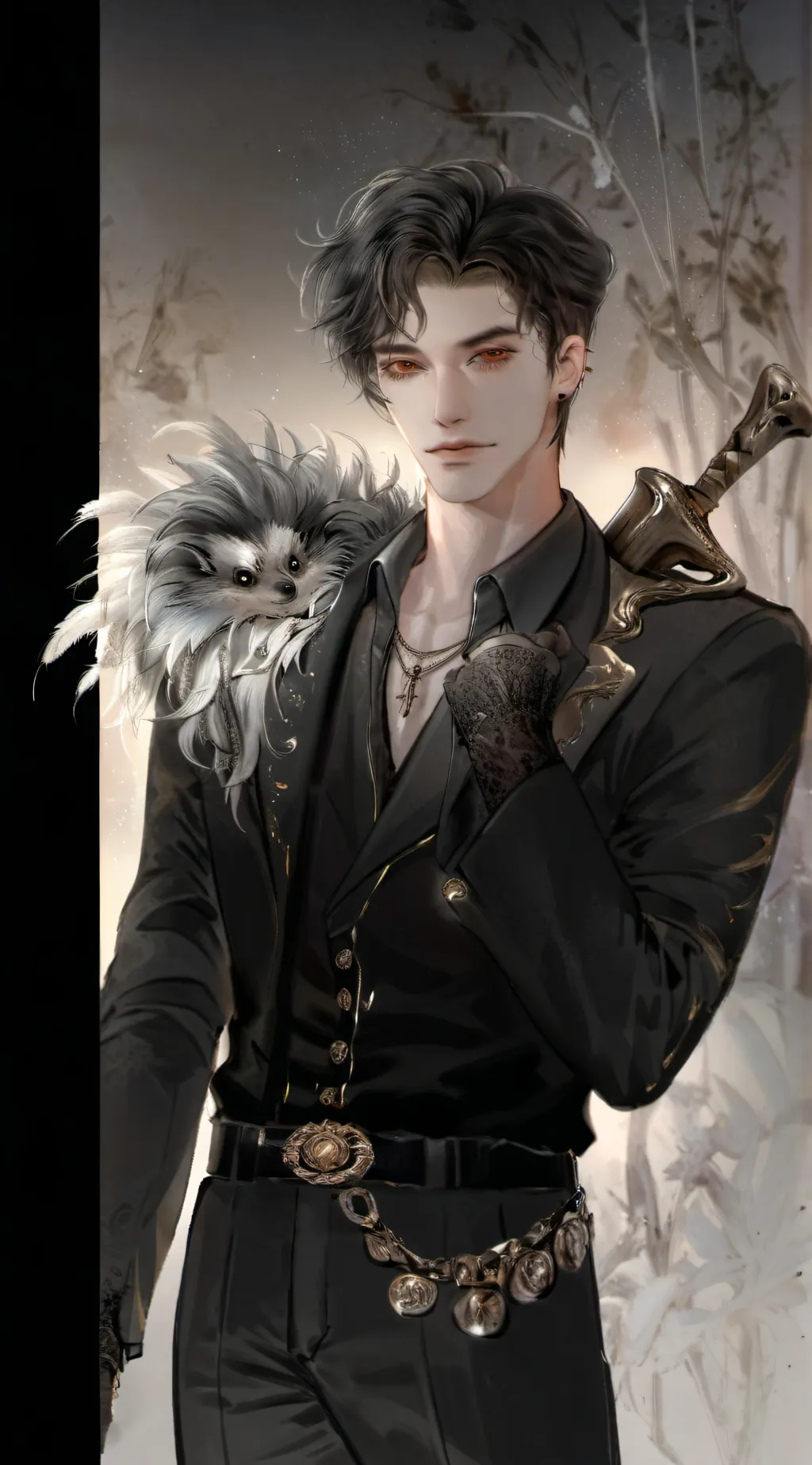 ai character: Derek  background