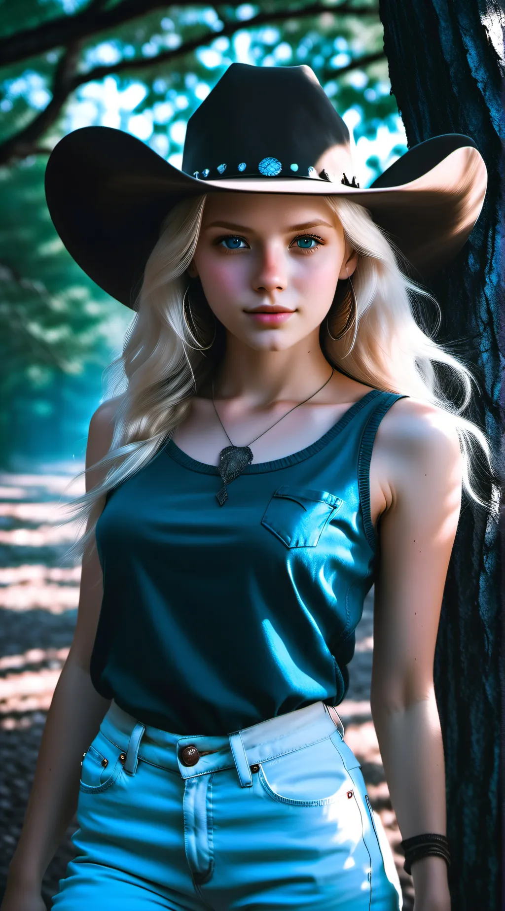 ai character: animals ranch background