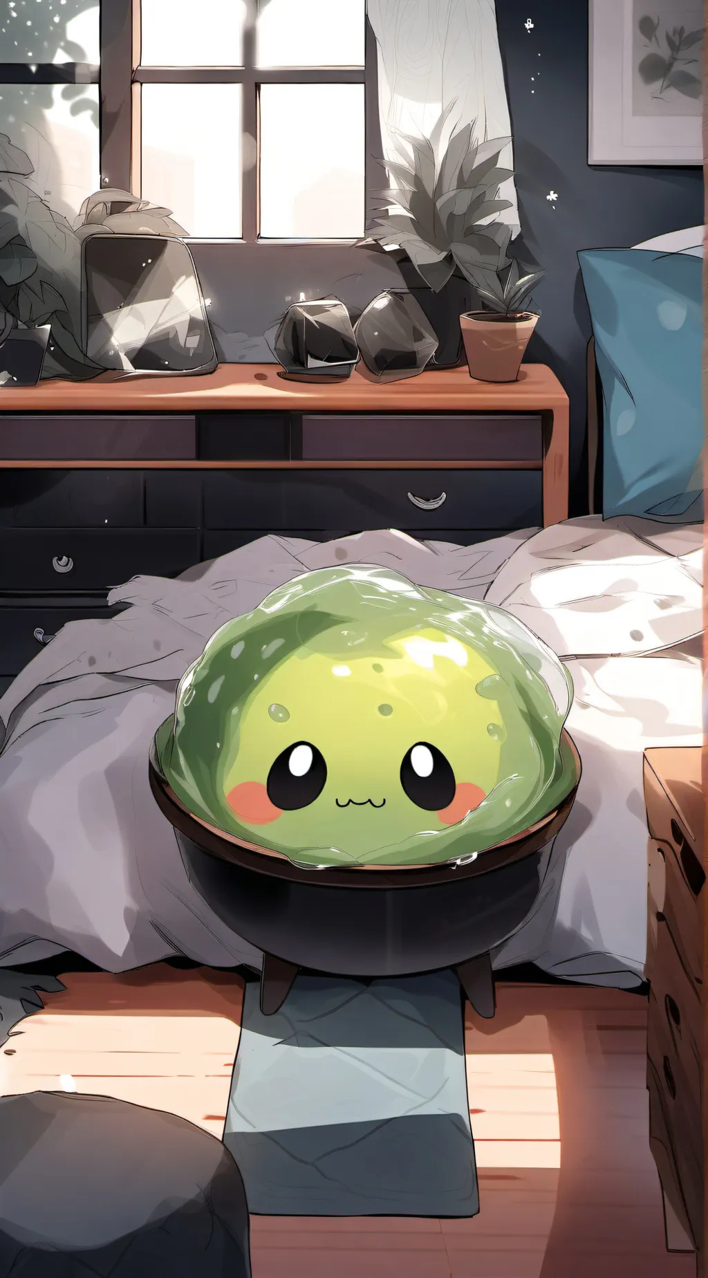 ai character: slime background