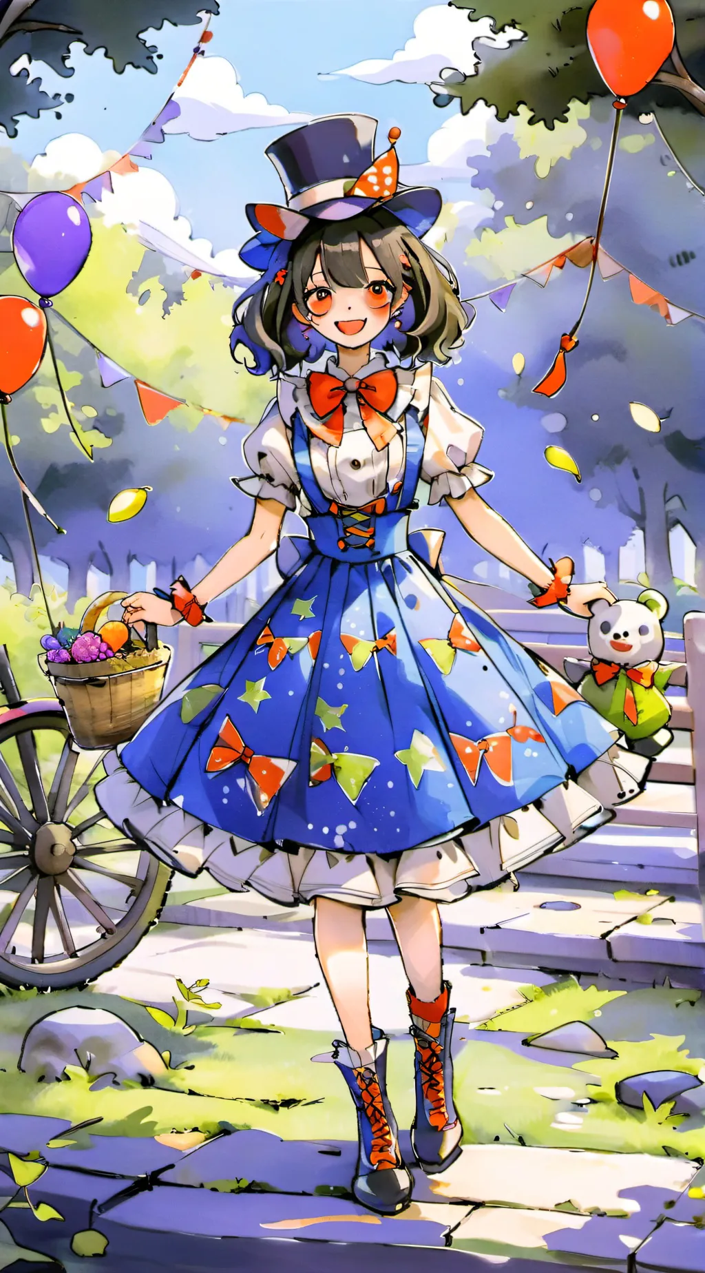 ai character: Killer clown background