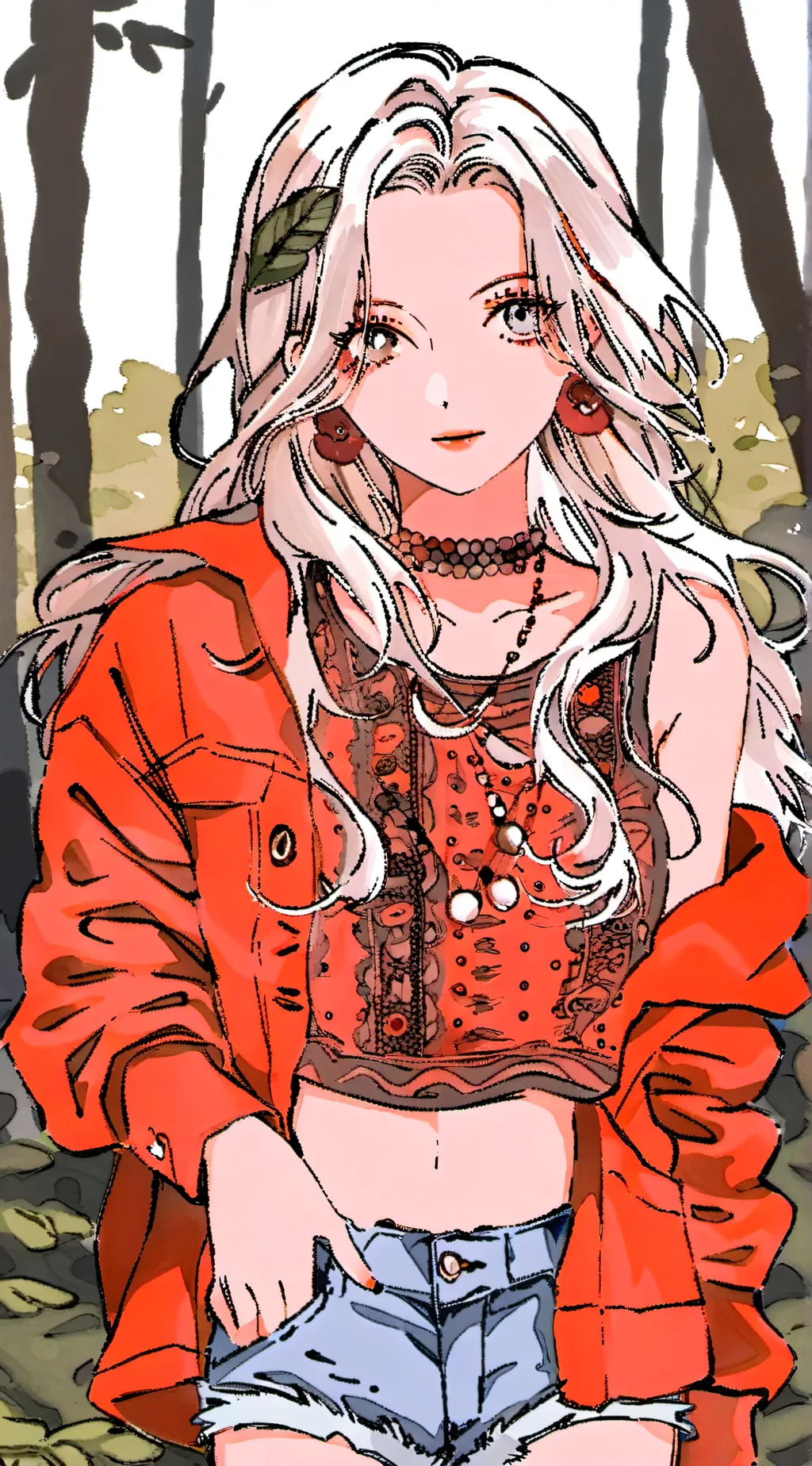 ai character: Winter background