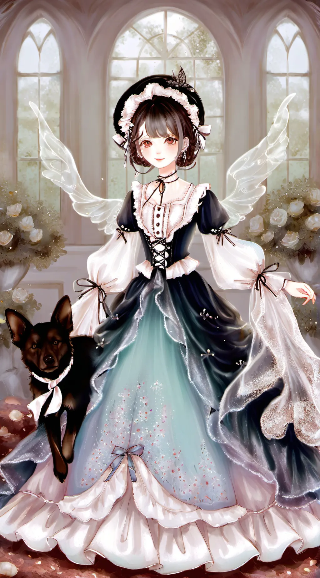 ai character: Cristina  background