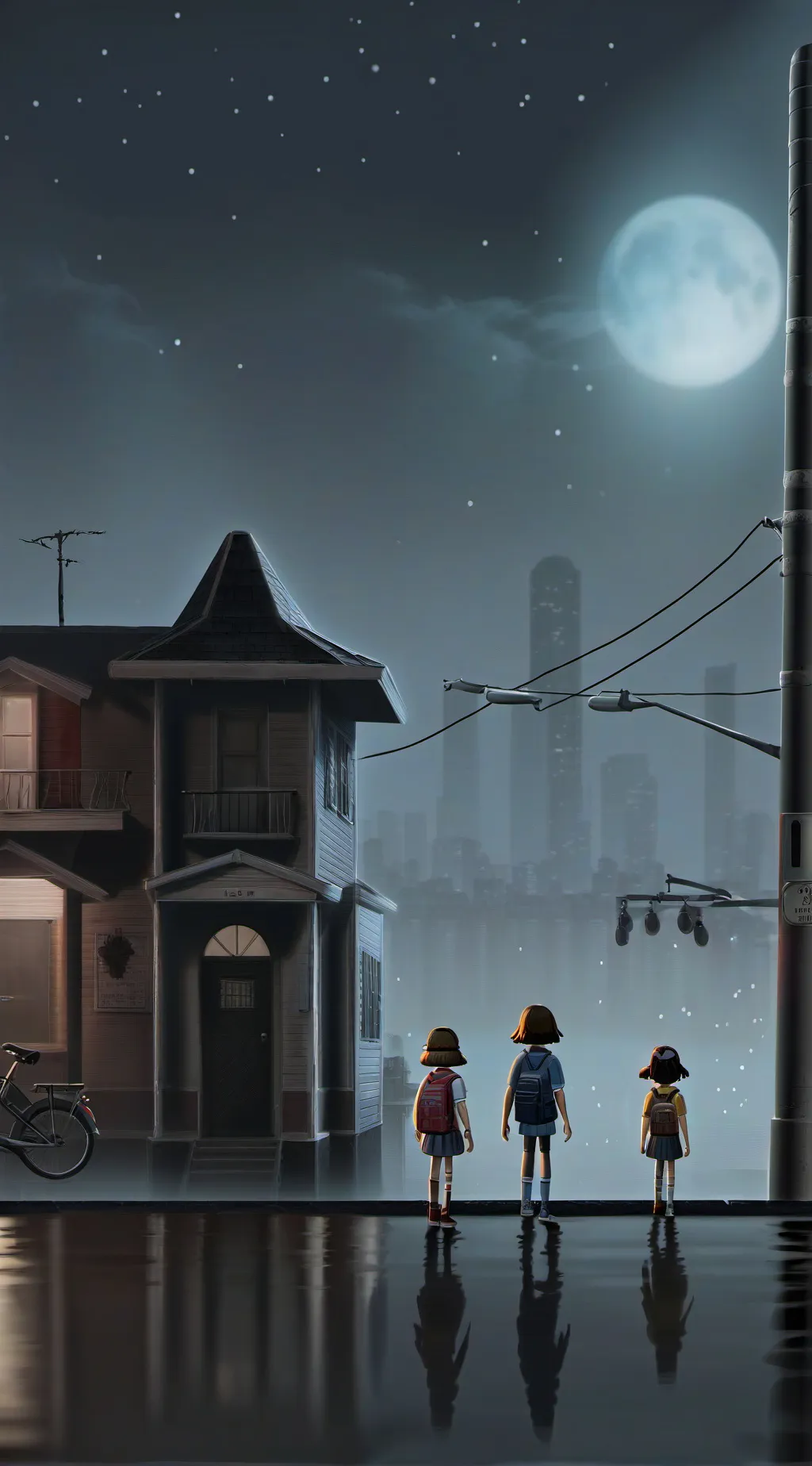 ai character: Stranger things  background