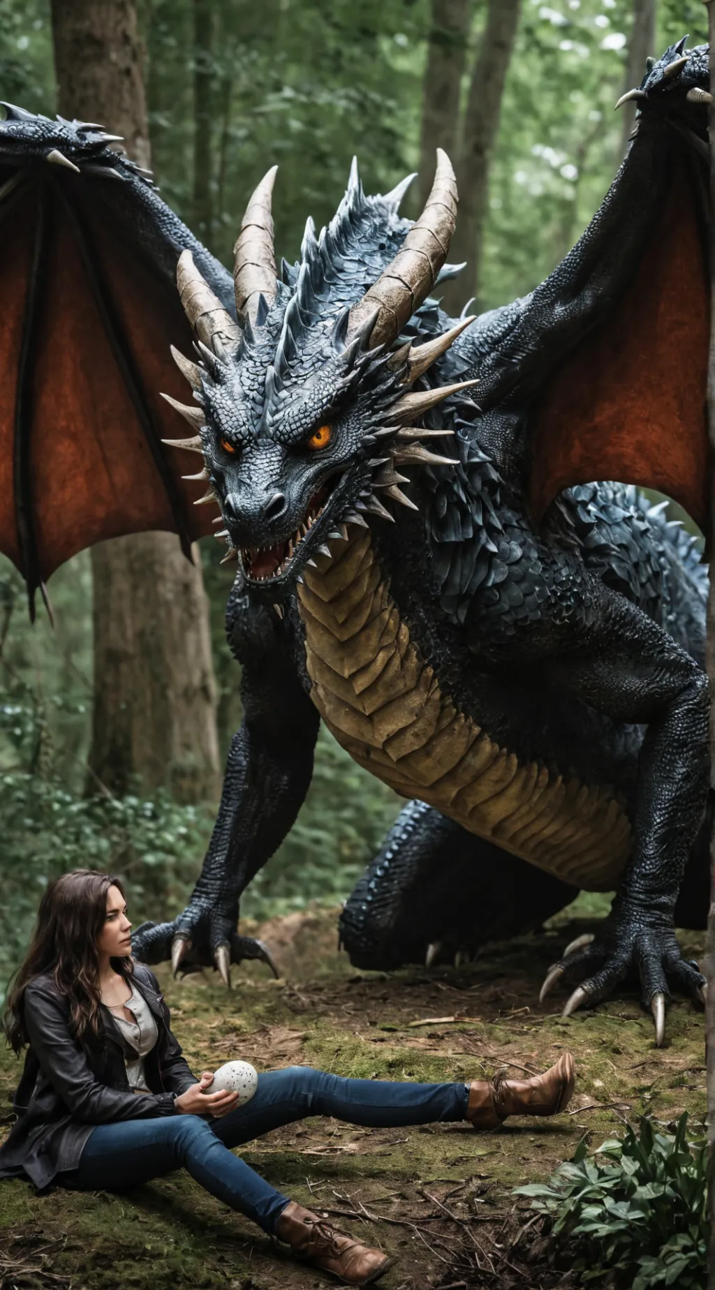 ai character: mom,brother,dad background