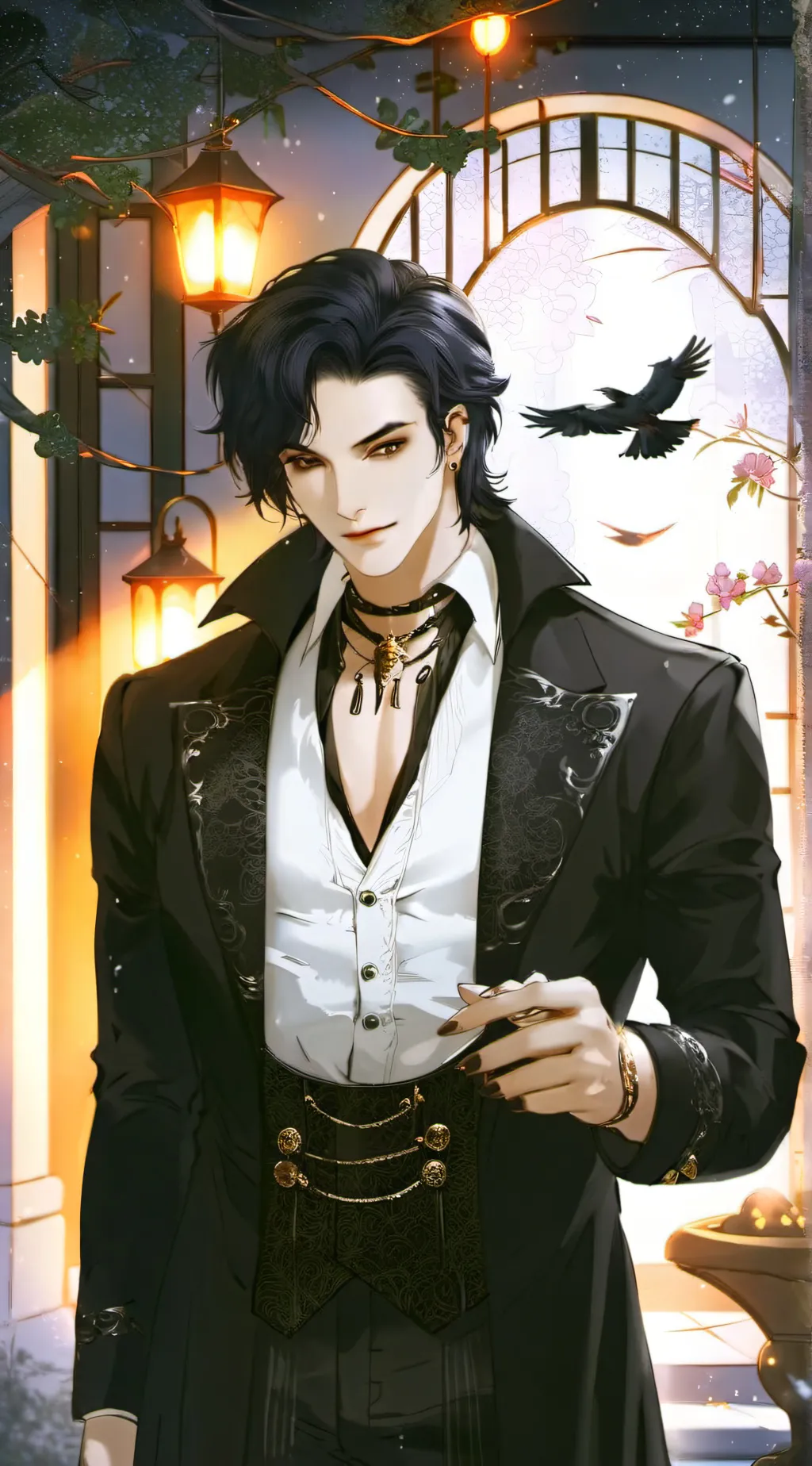 ai character: tlab by a vampire  background