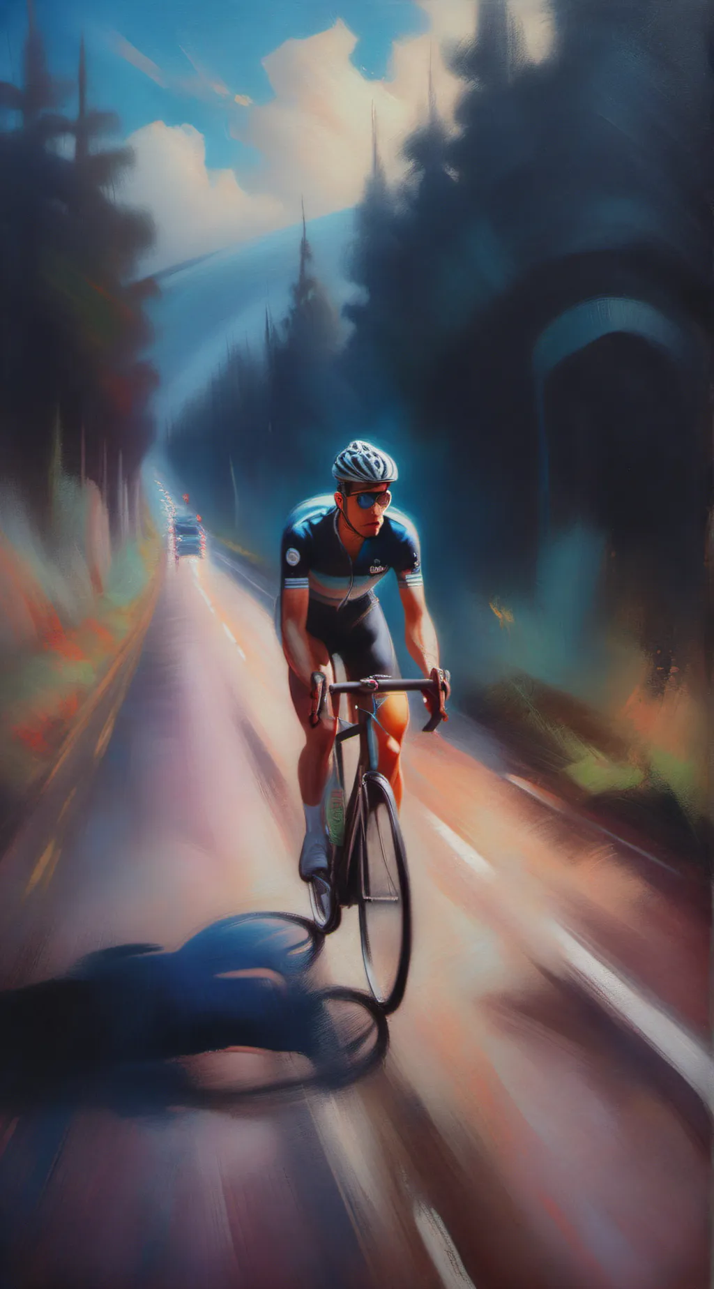 ai character: Highway background