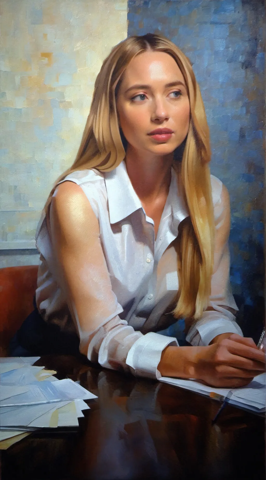 ai character: Kathy López background