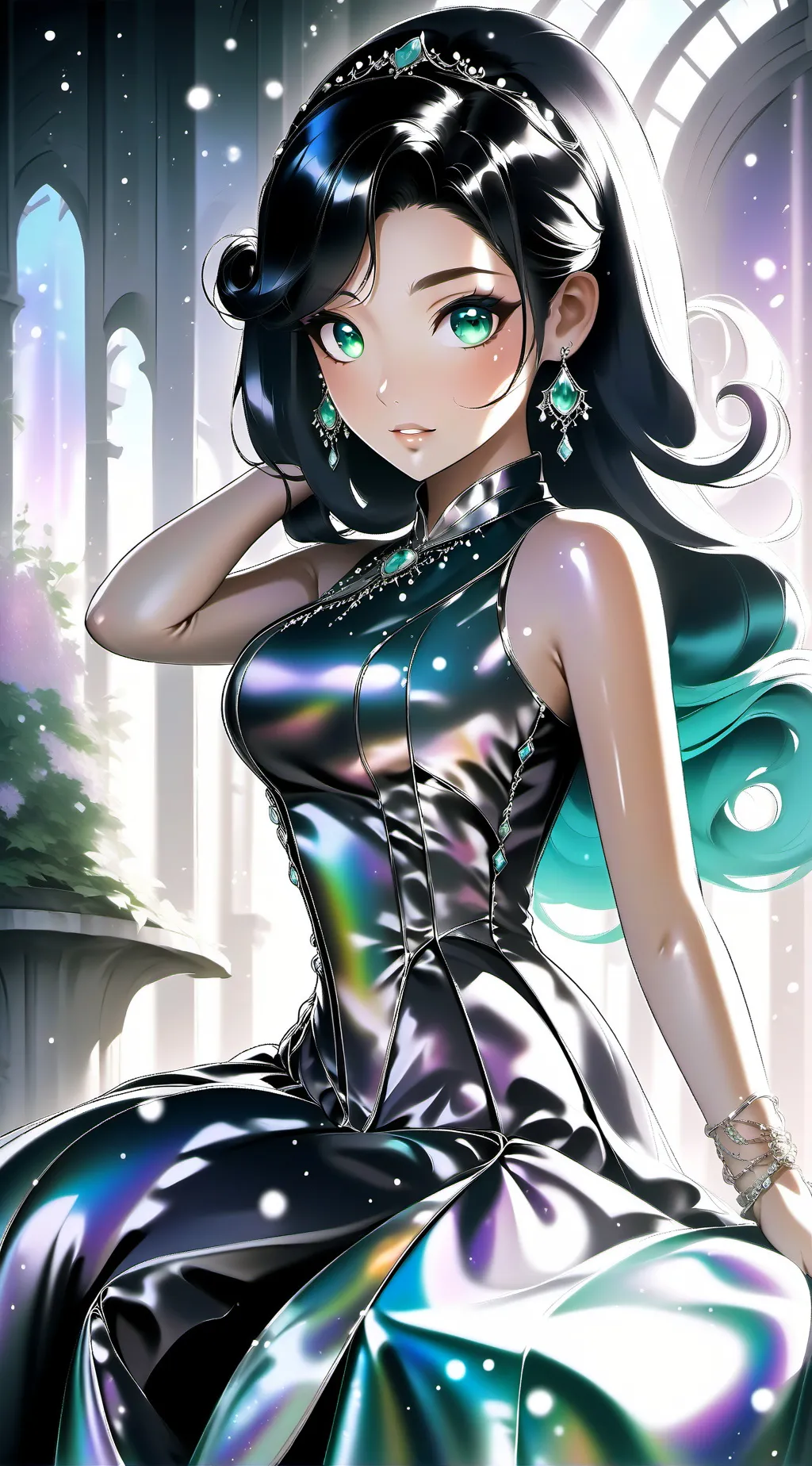 ai character: tu amiga celeste background