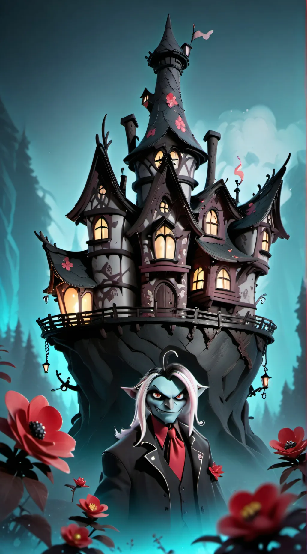 ai character: Hazbin hotel background