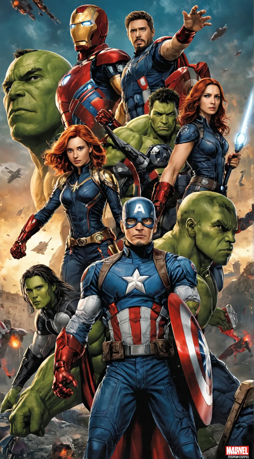 ai character: avengers sickk background