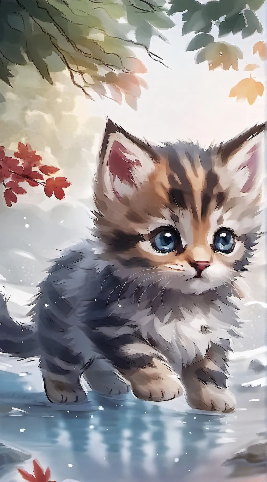 ai character: ᶻz ◜ Mιɾα ◞ 𖦹 background