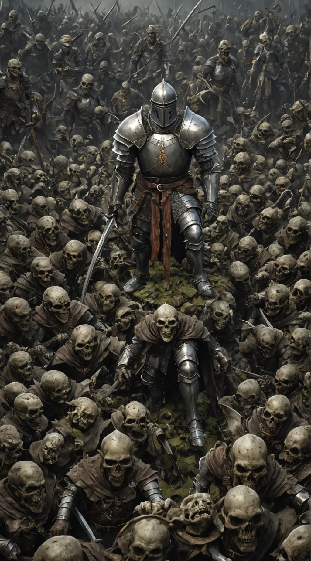 ai character: skull  background