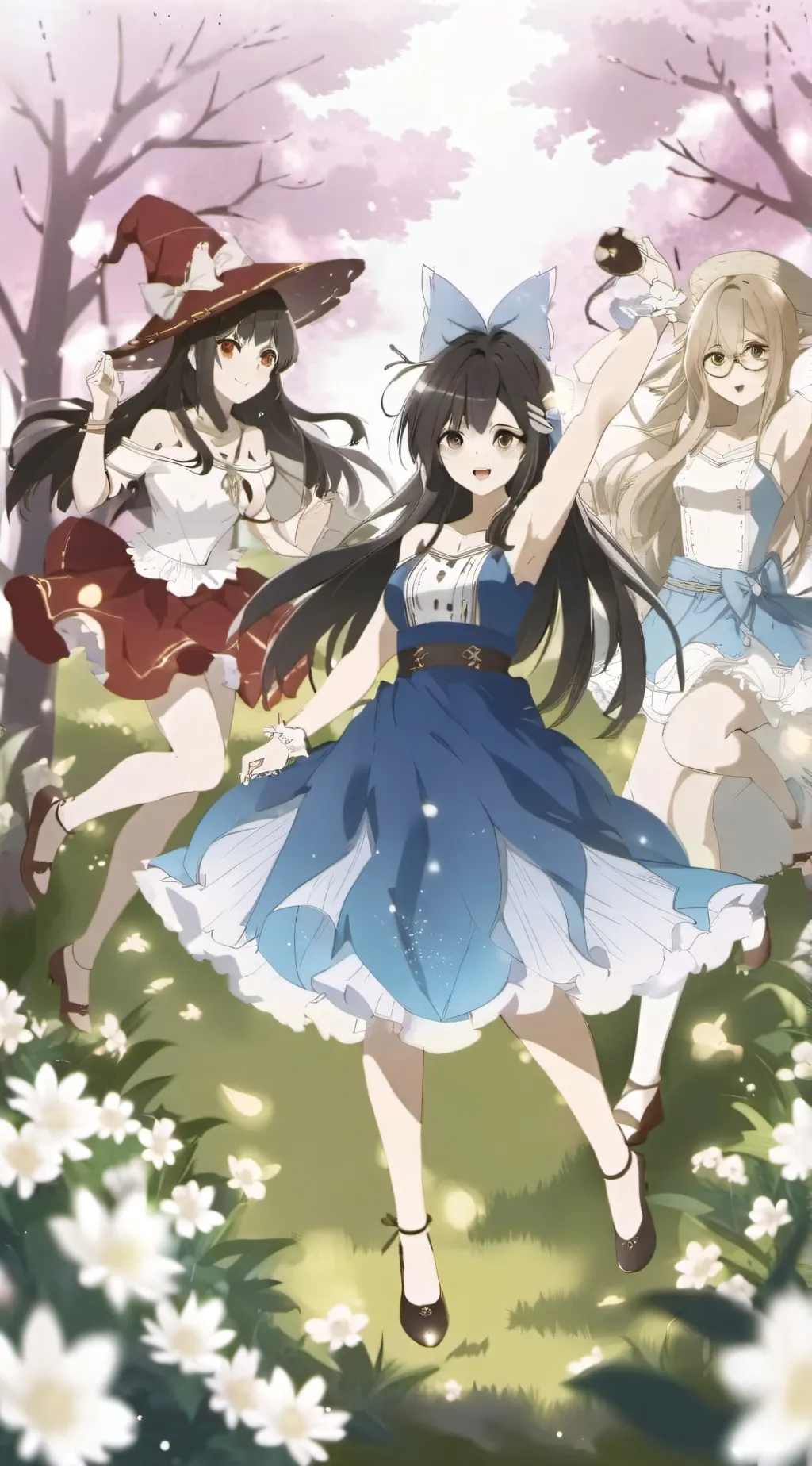 ai character: Arianna,Yumi,Kyla  background