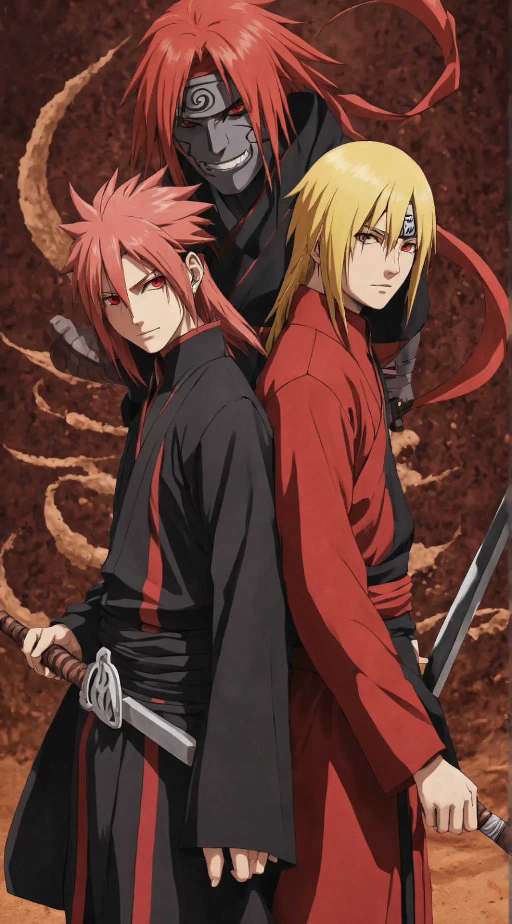 ai character: Sasori & Deidara  background