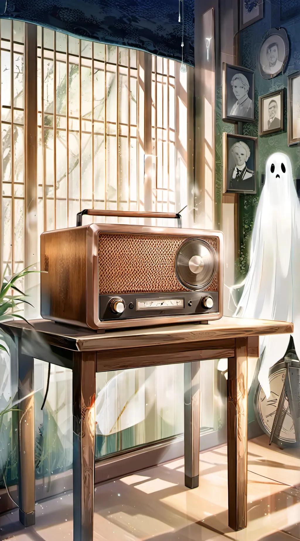 ai character: radio fantasma  background