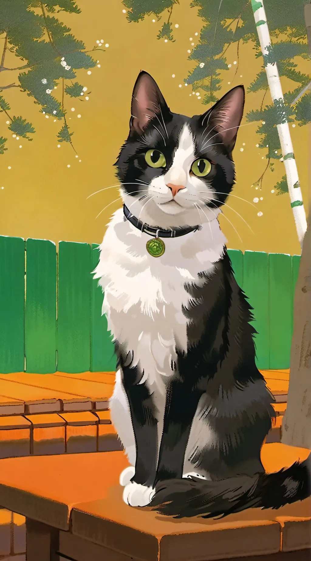 ai character: luna my cat background