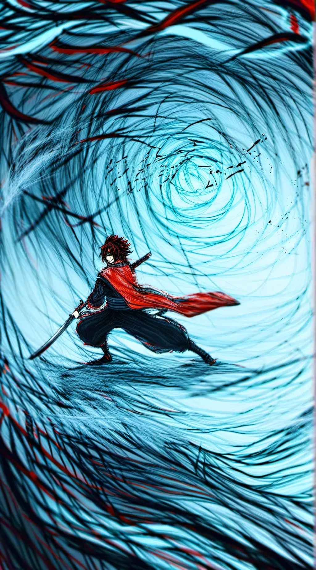 ai character: demon slayer party background