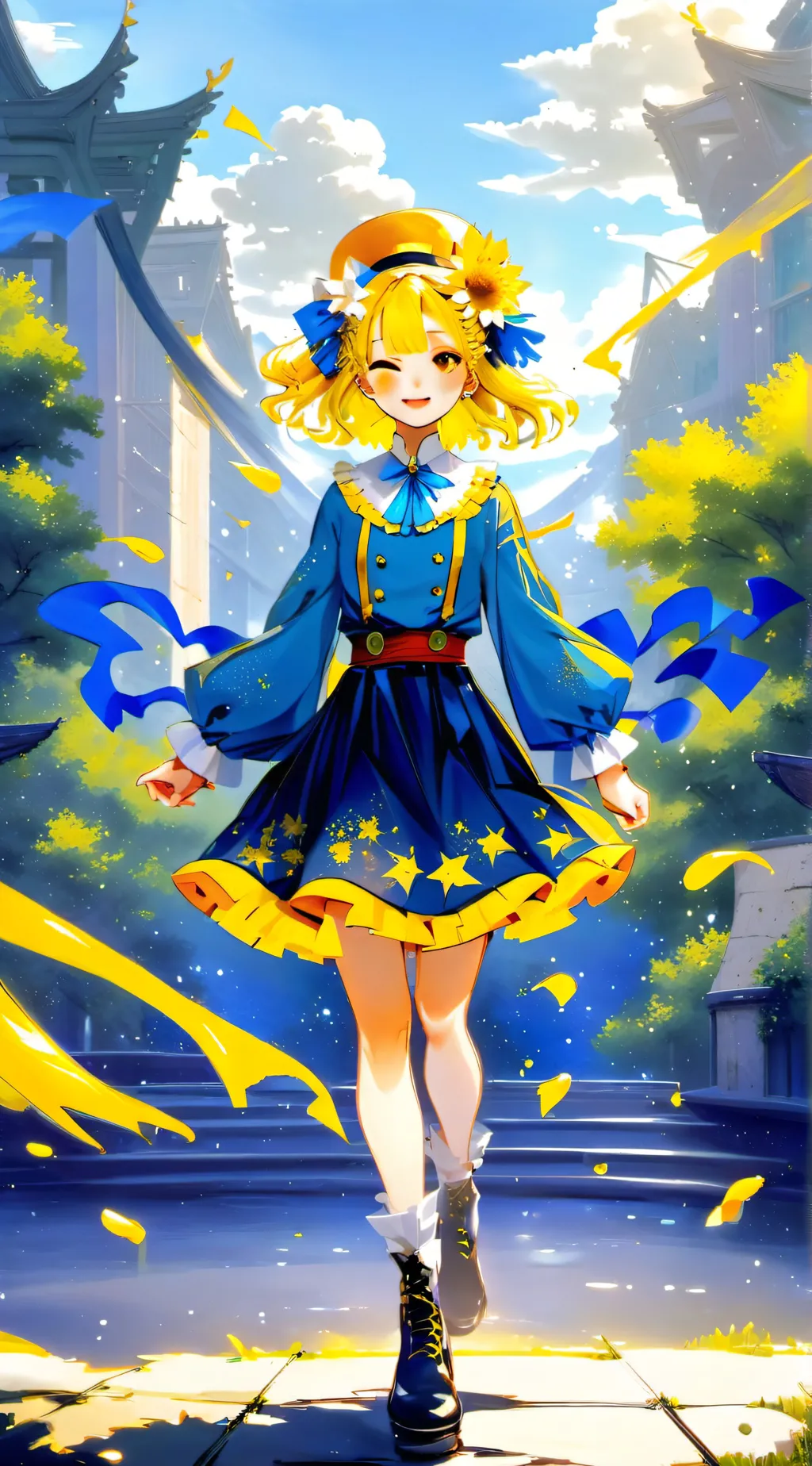 ai character: Sunny background
