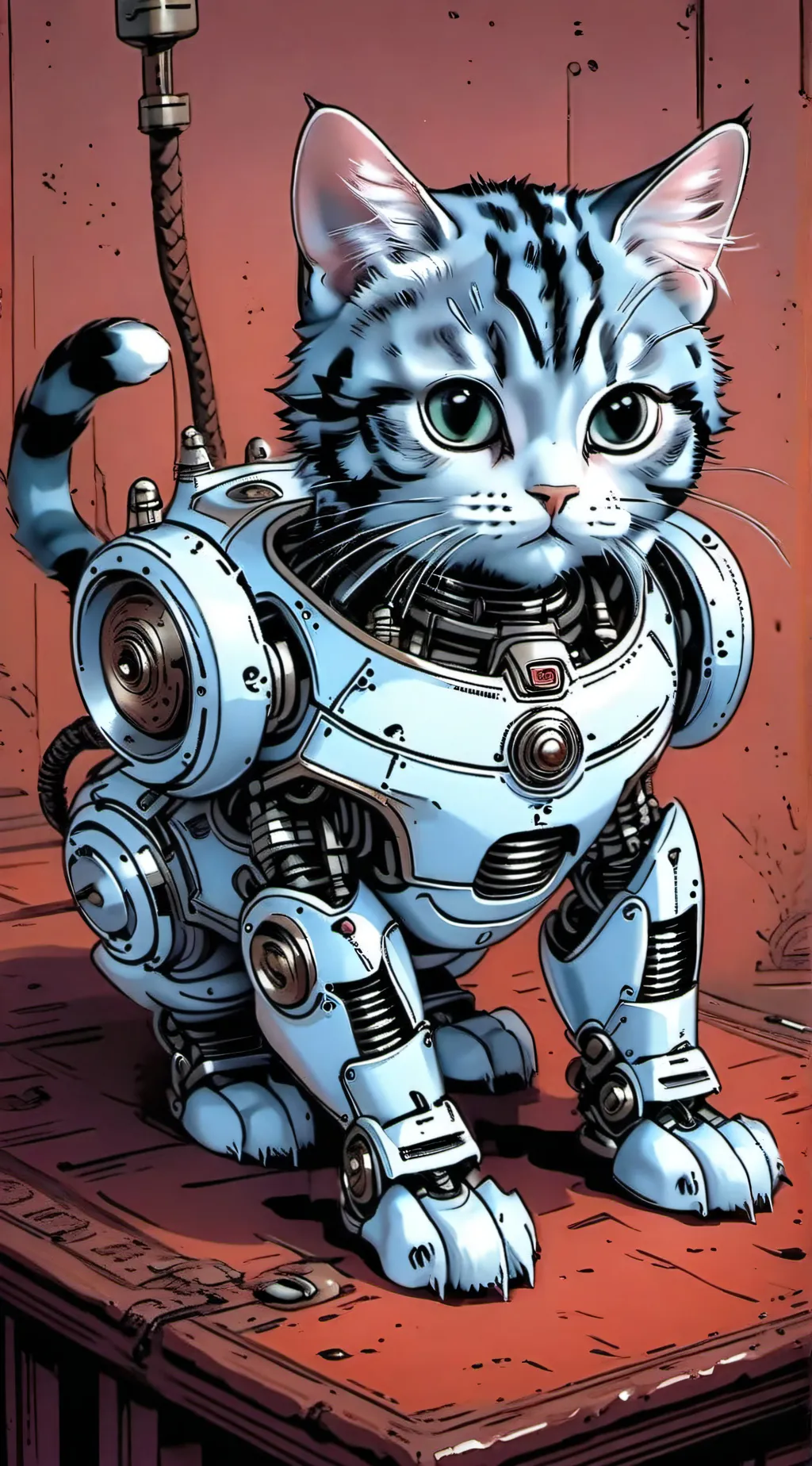ai character: Autobot cats background