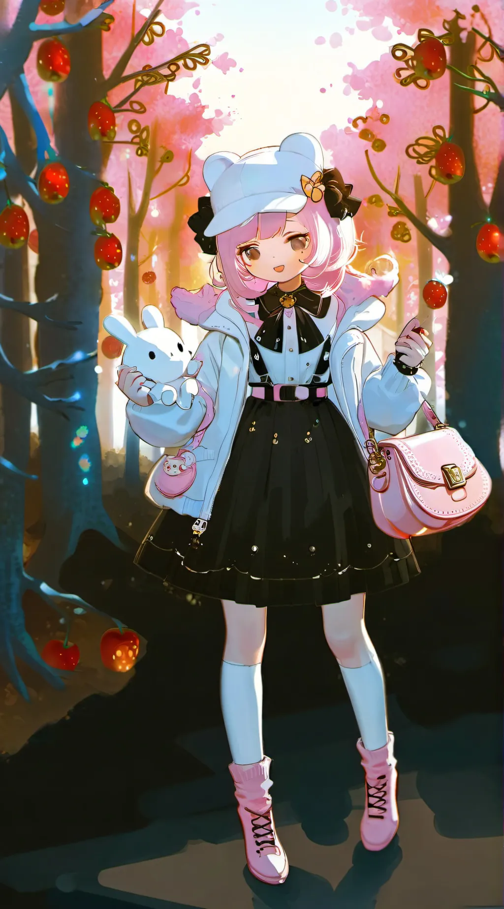 ai character: Sakura background