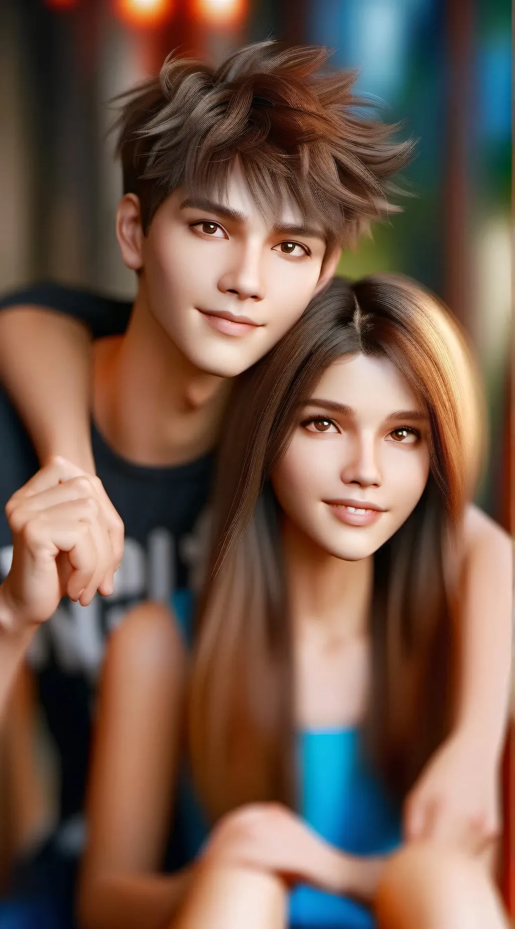 ai character: Bella & Dominic  background