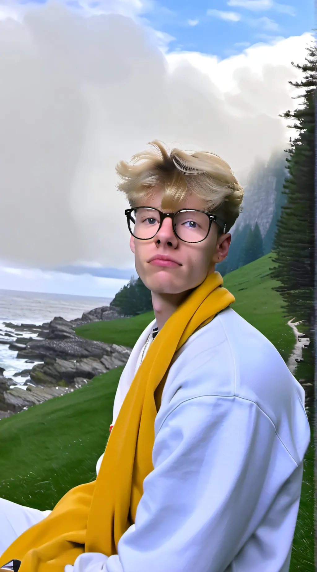 ai character: Sam golbach  background