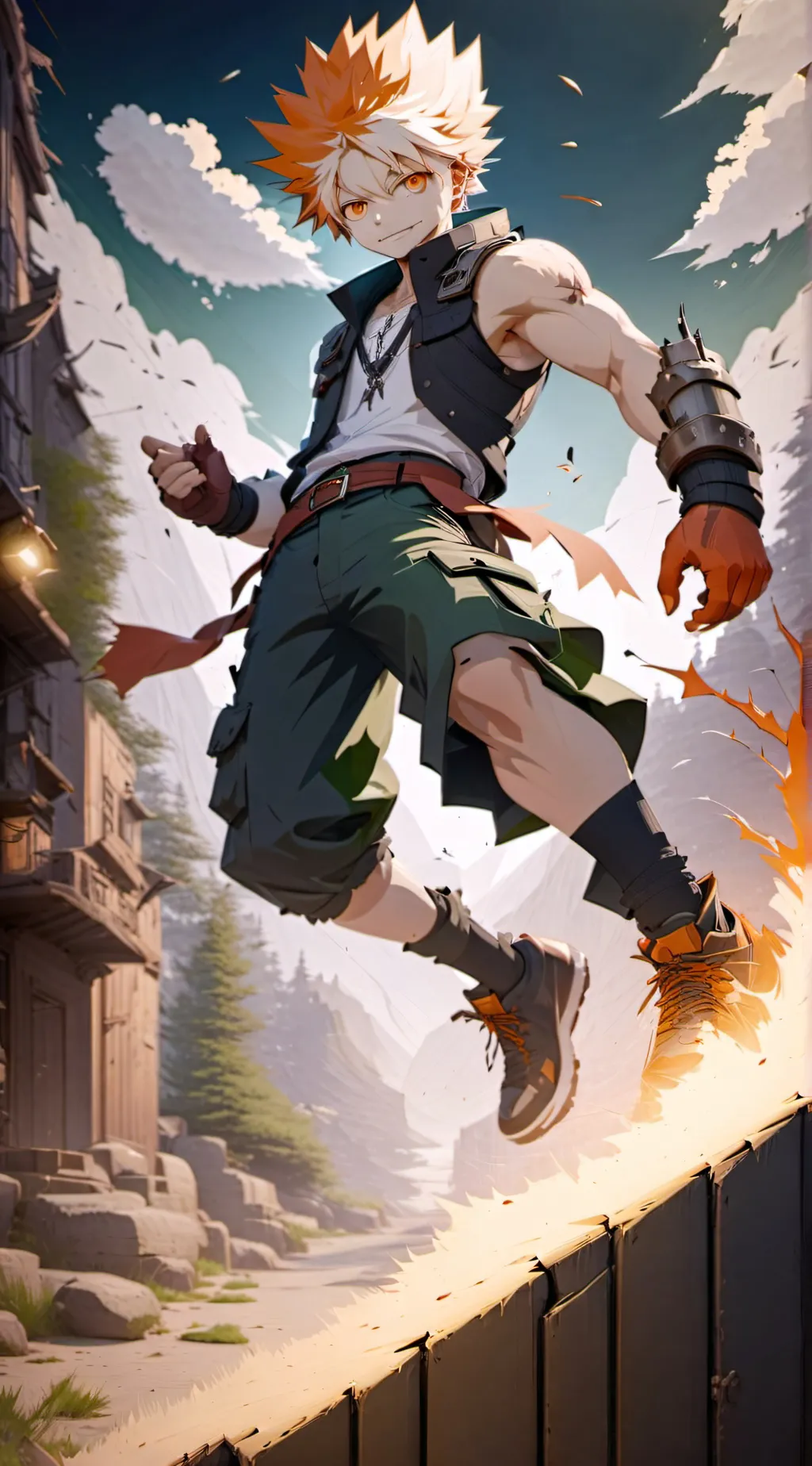 ai character: bakugo (villian)  background