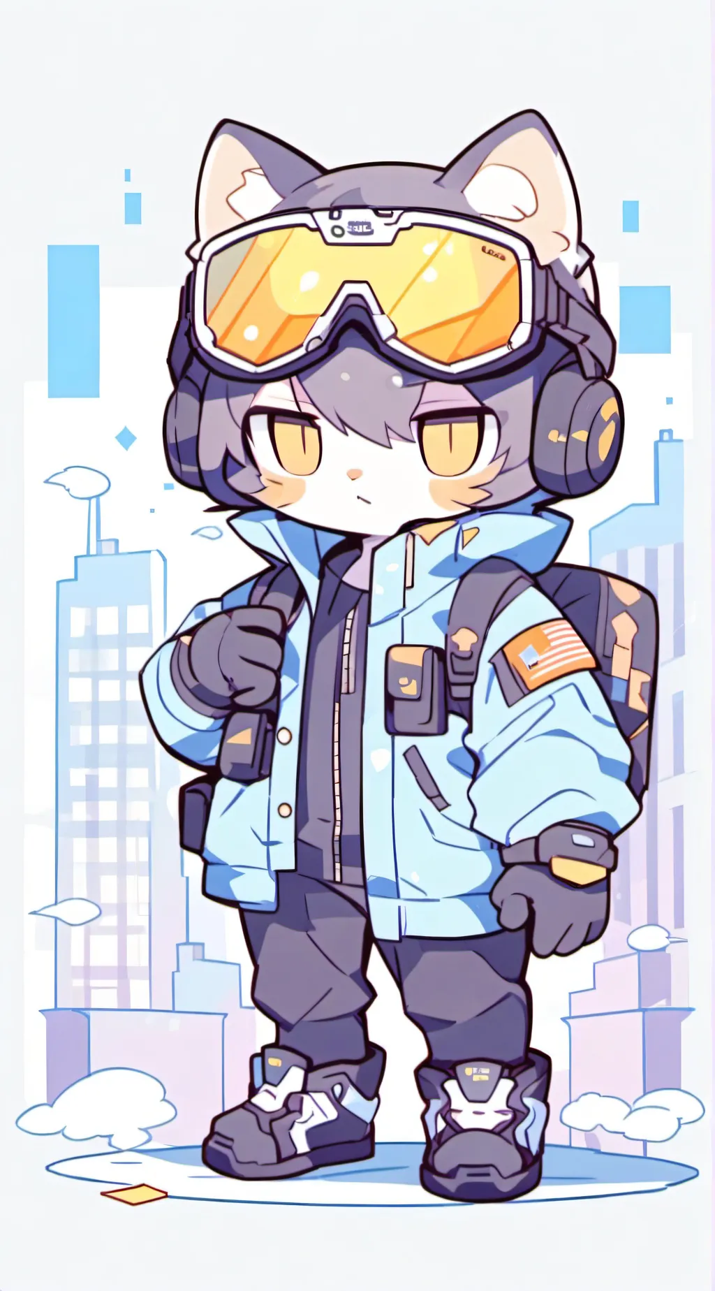 ai character: cat background