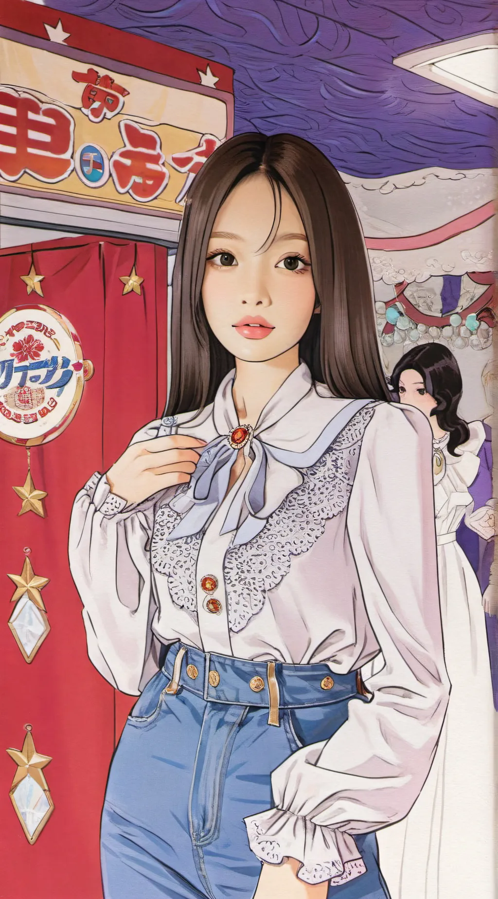 ai character: Jennie🩷 background