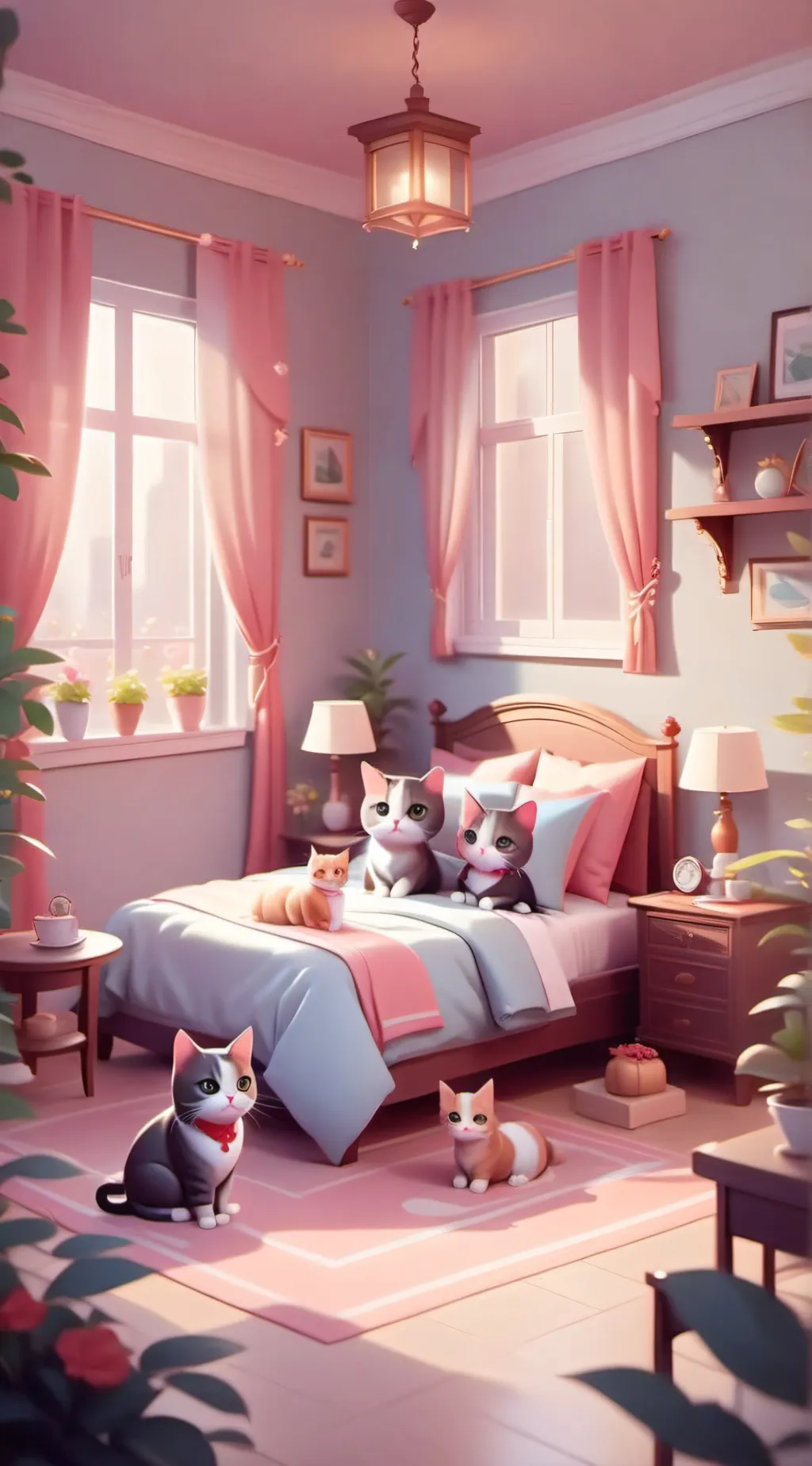 ai character: kittypet place background