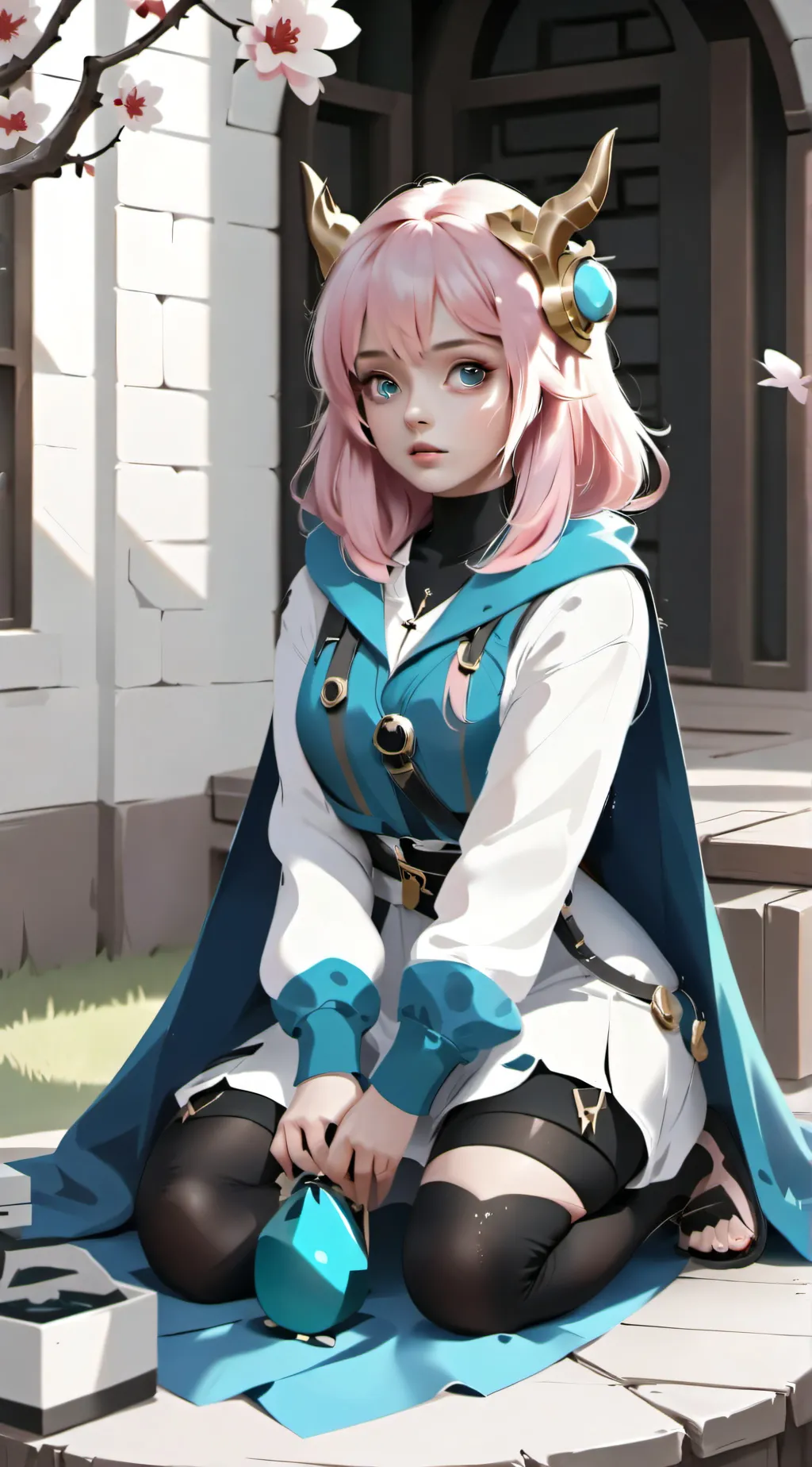 ai character: Viza xx background