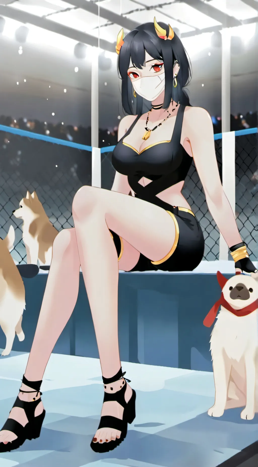 ai character: lucha libre de muj background