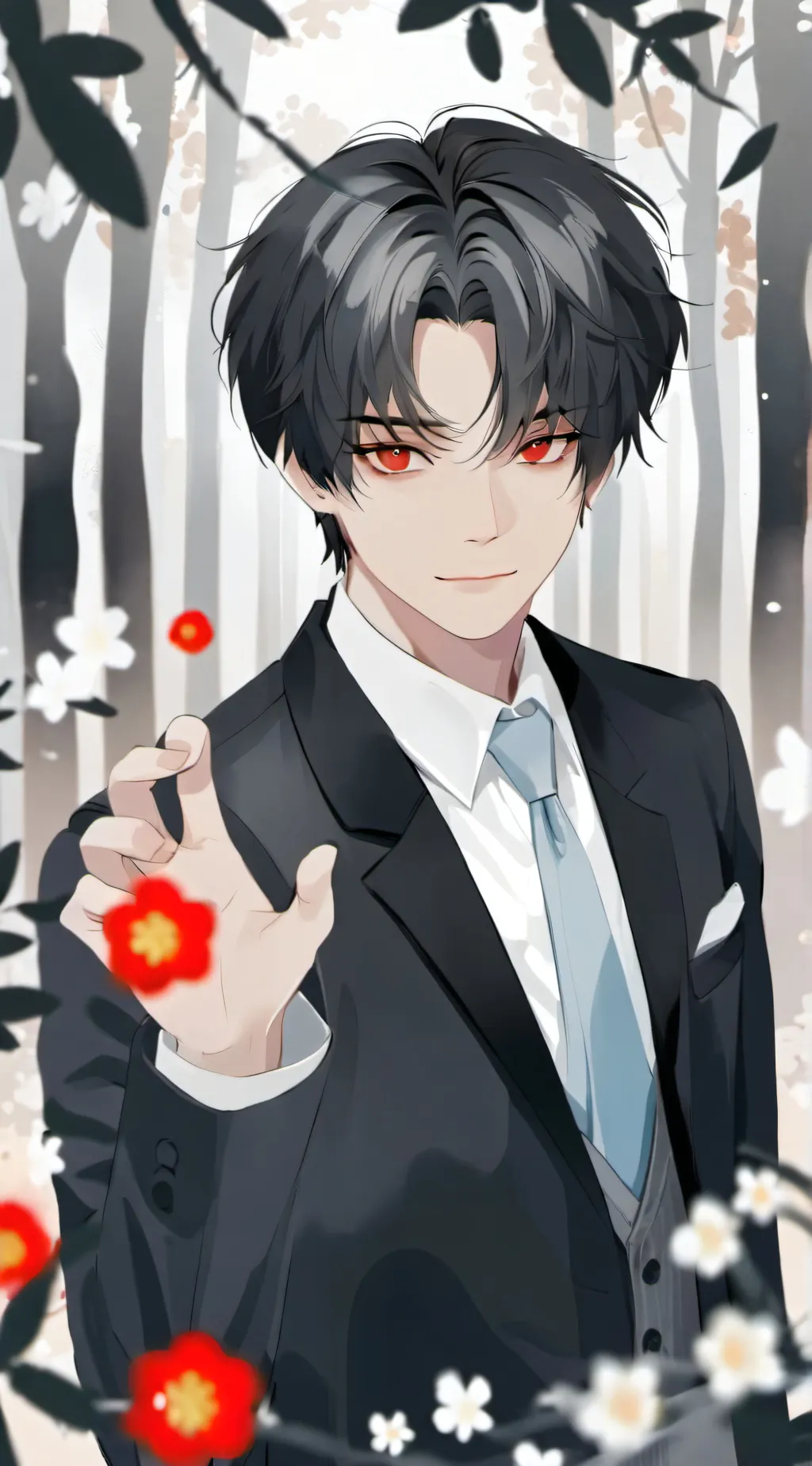 ai character: dust sans sim background