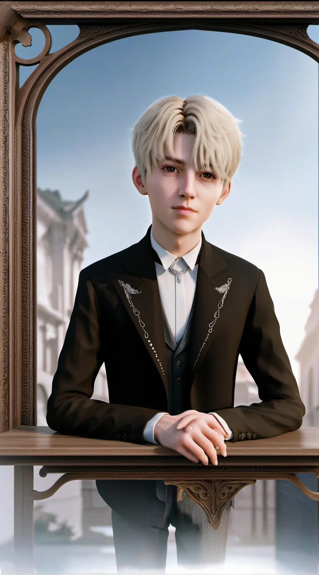 ai character: draco Malfoy  background