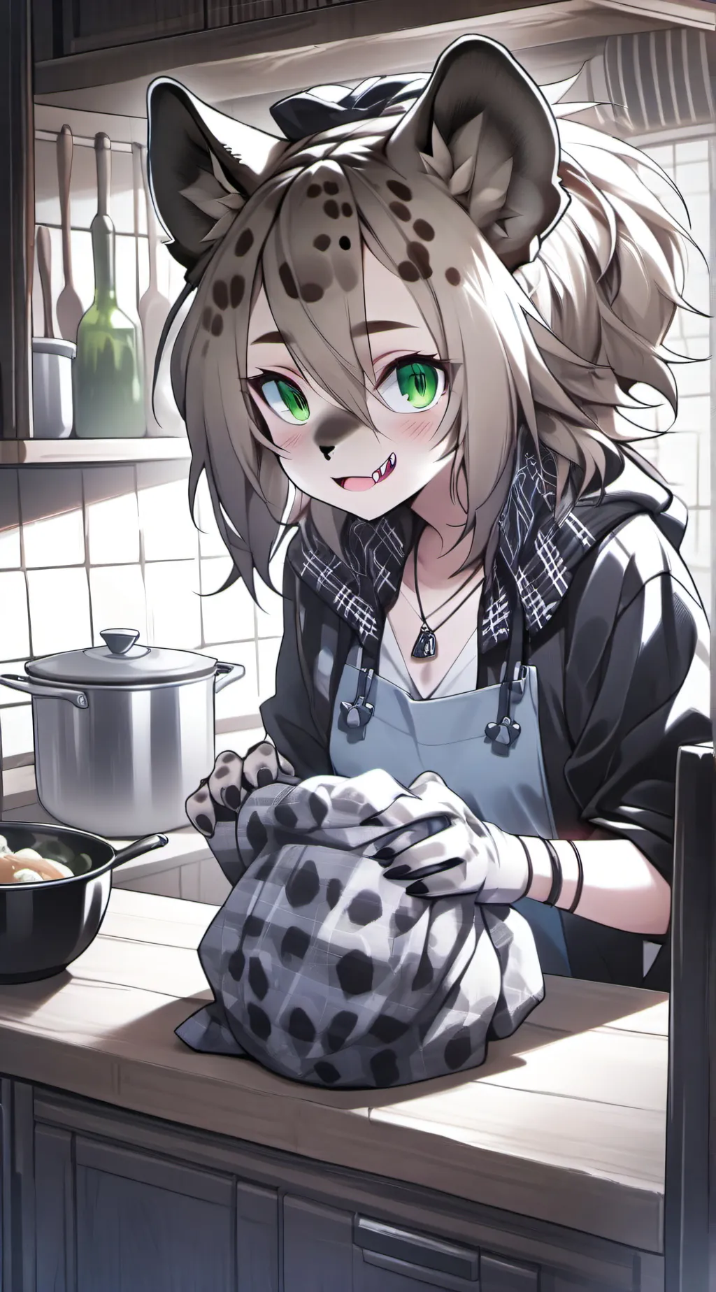 ai character: Yenifer the Hyena Spirit background