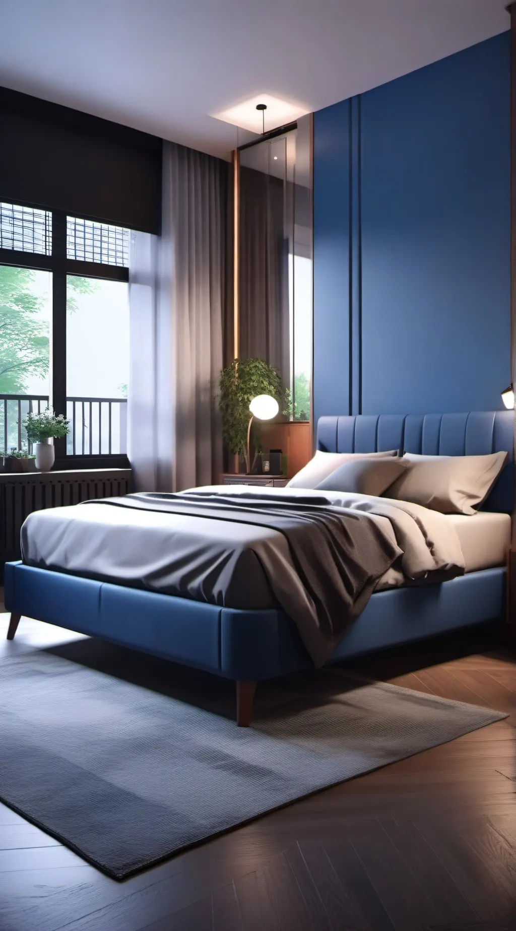 ai character: Bed background