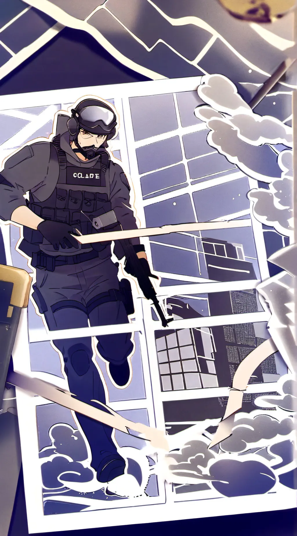 ai character: Crime Scene  background