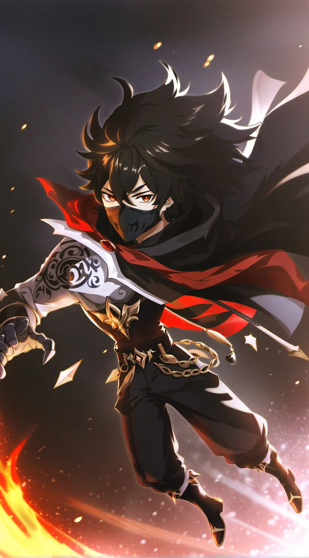 ai character: night background