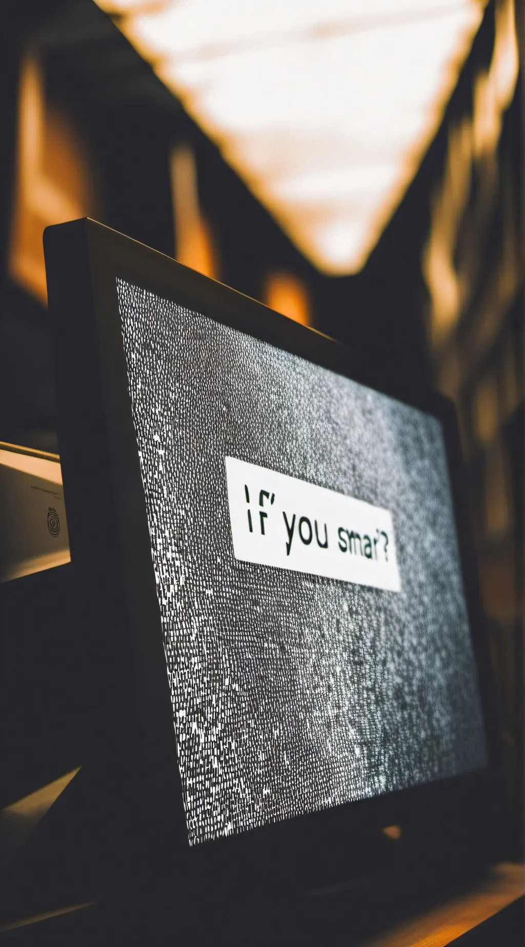 ai character: Are you smart?  background