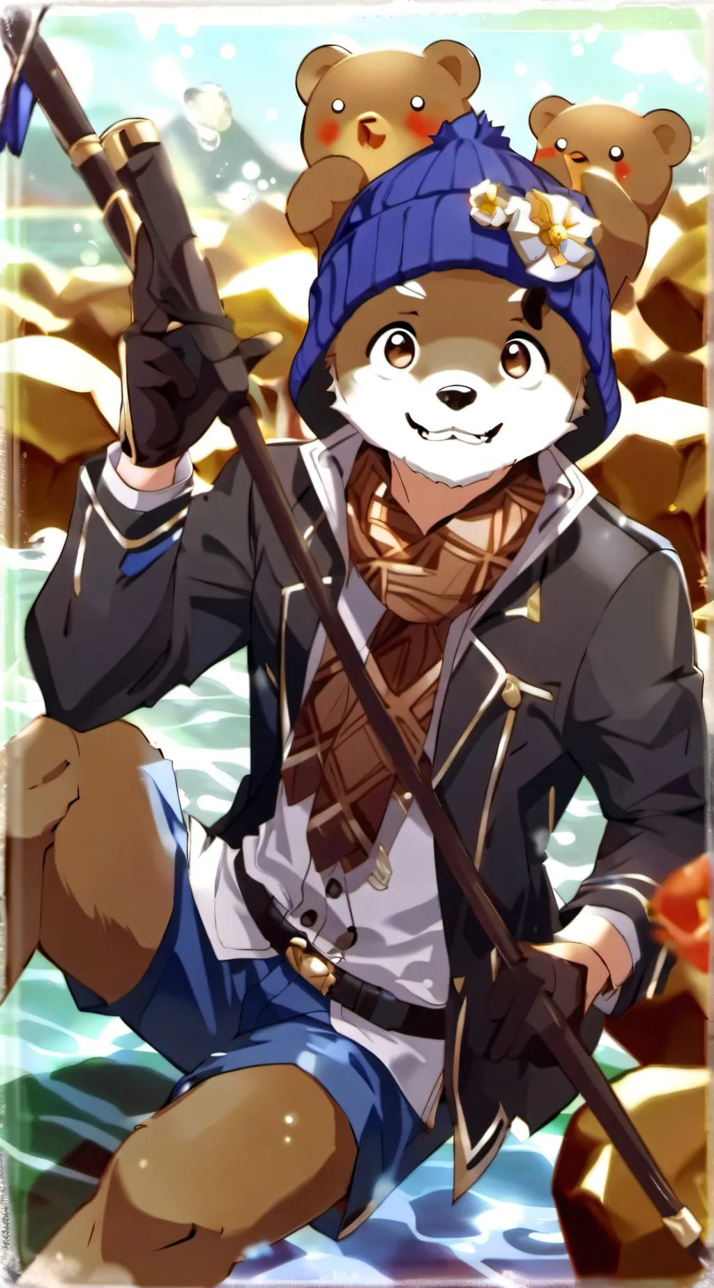 ai character: Sheliton background