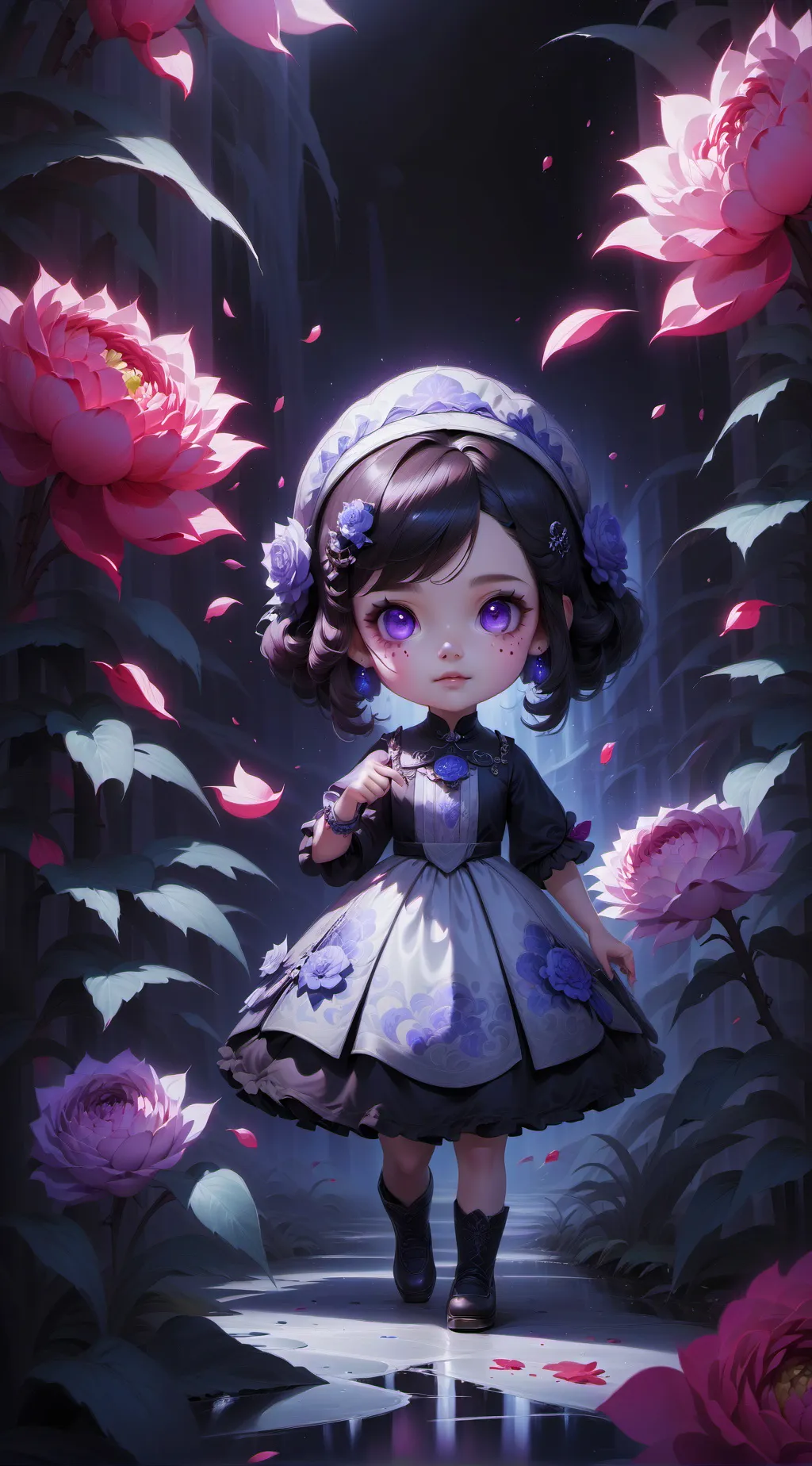 ai character: haunted house background