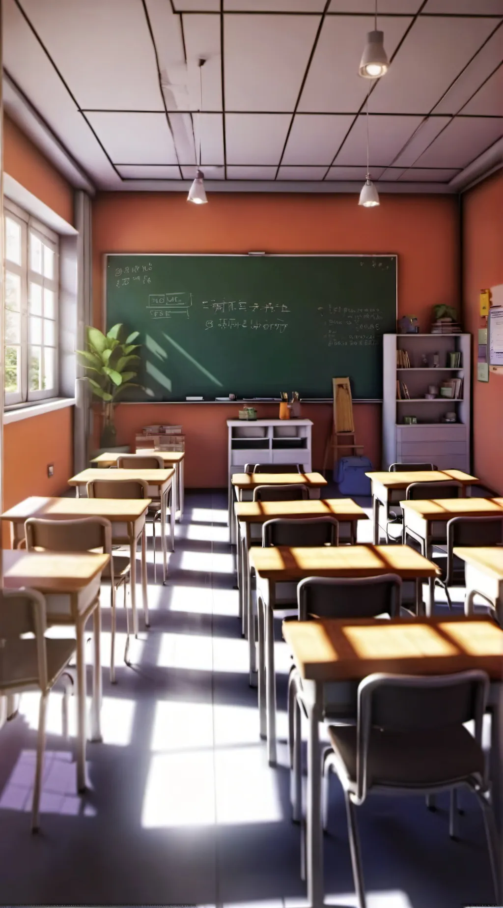 ai character: School day background