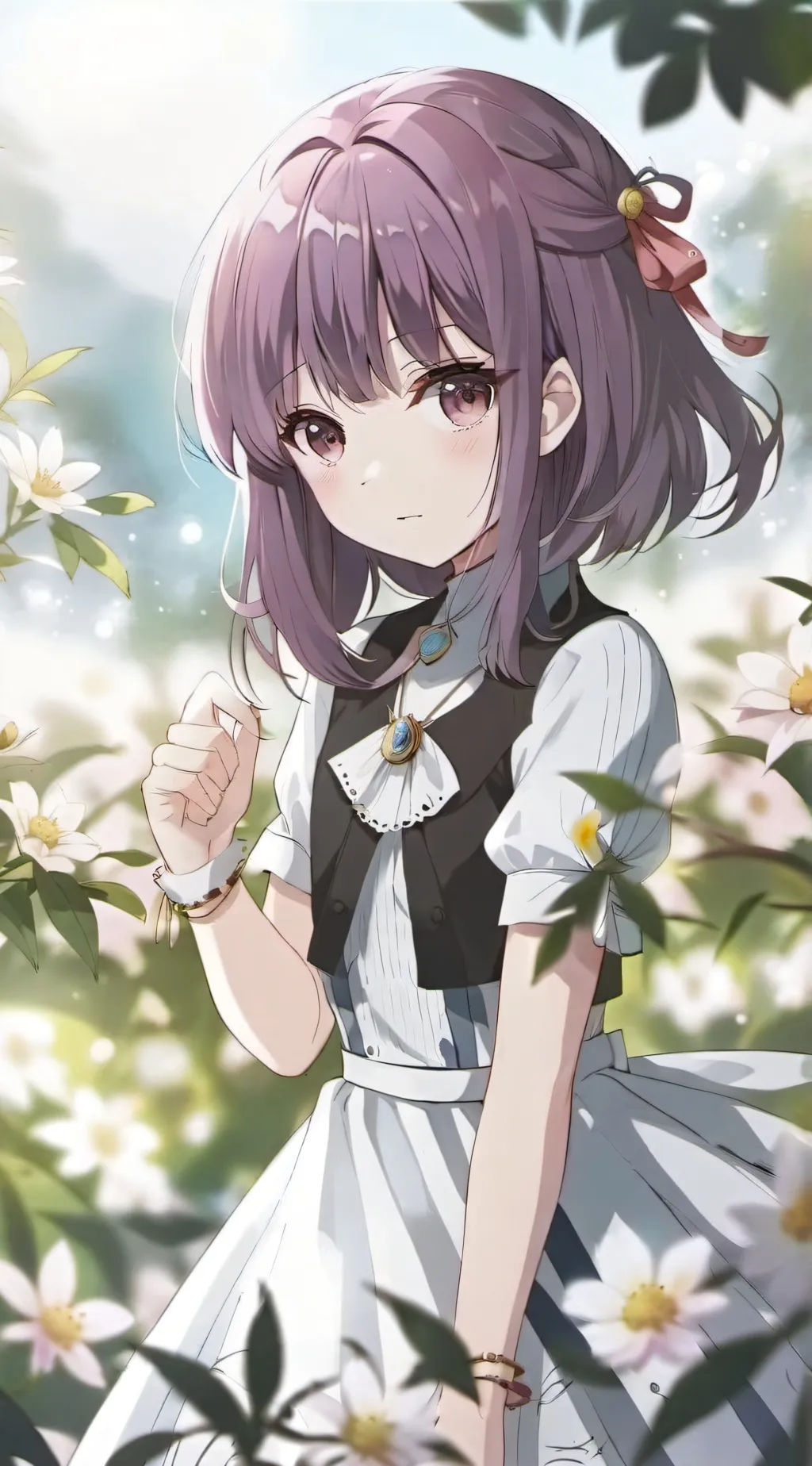 ai character: cewek cantik background