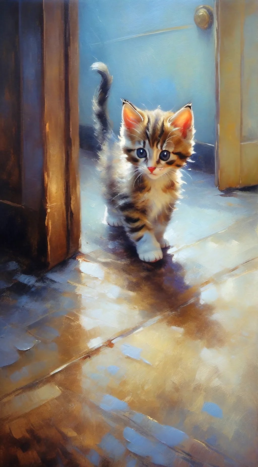 ai character: Poor kitten background