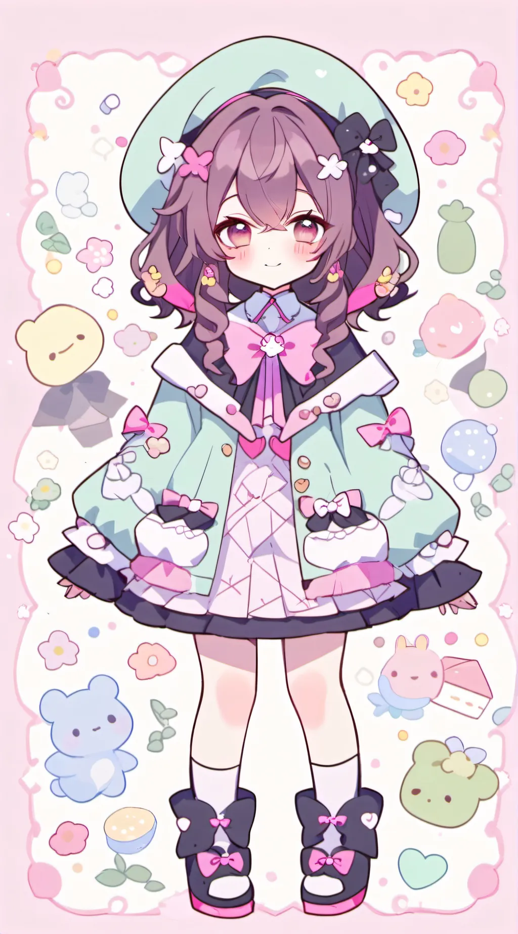 ai character: cutie pie background