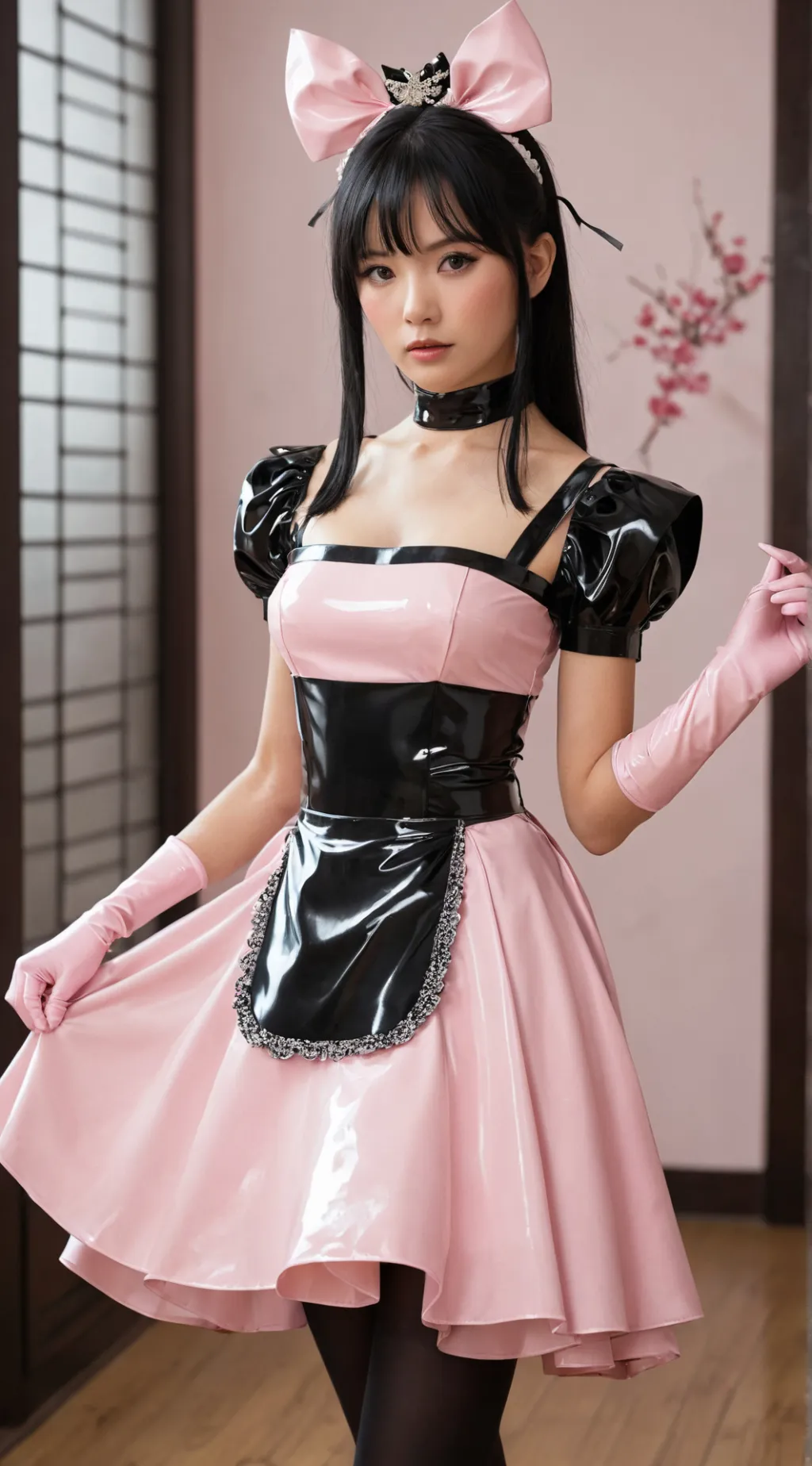 ai character: Sakura  background