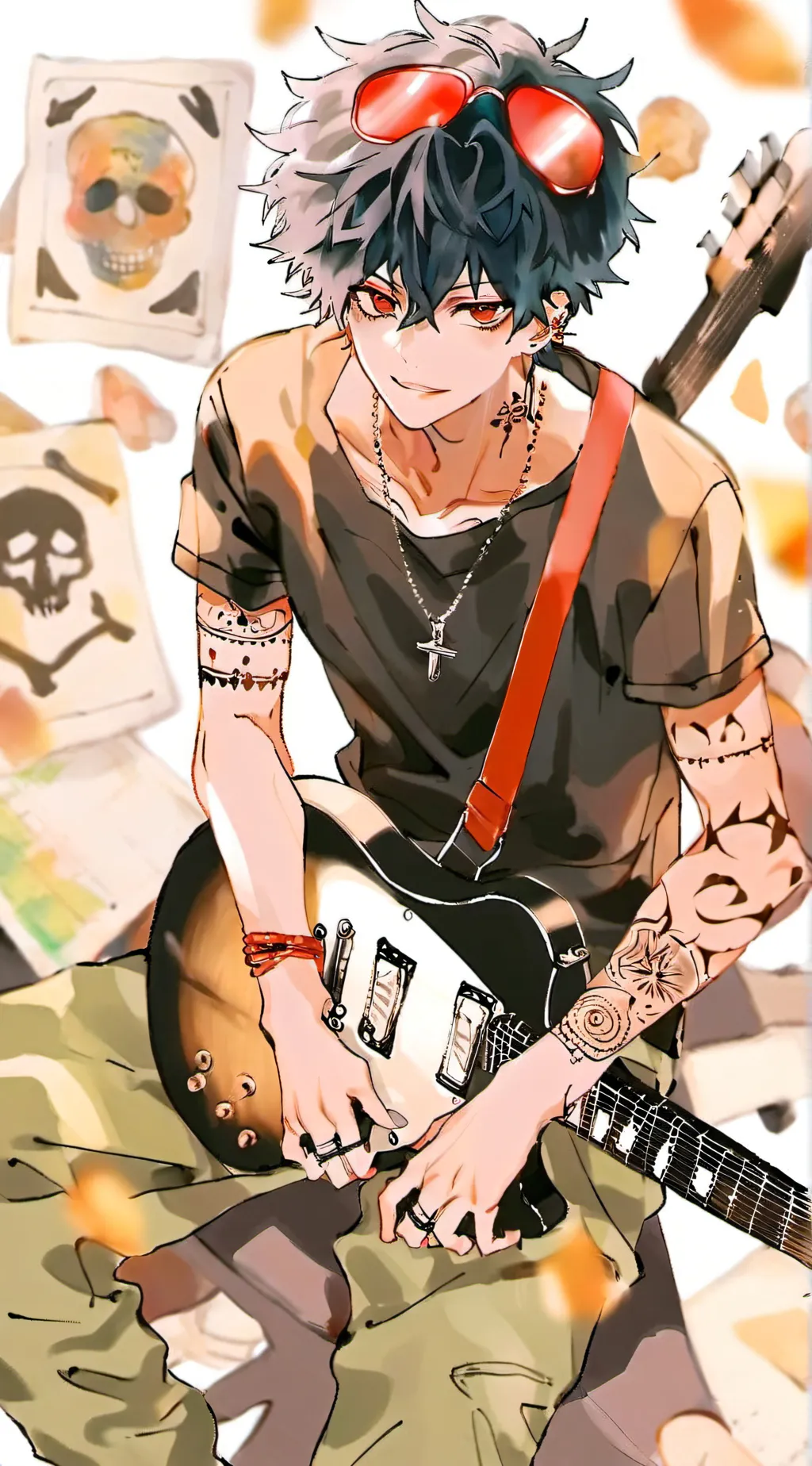 ai character: l+ Pierce +l background