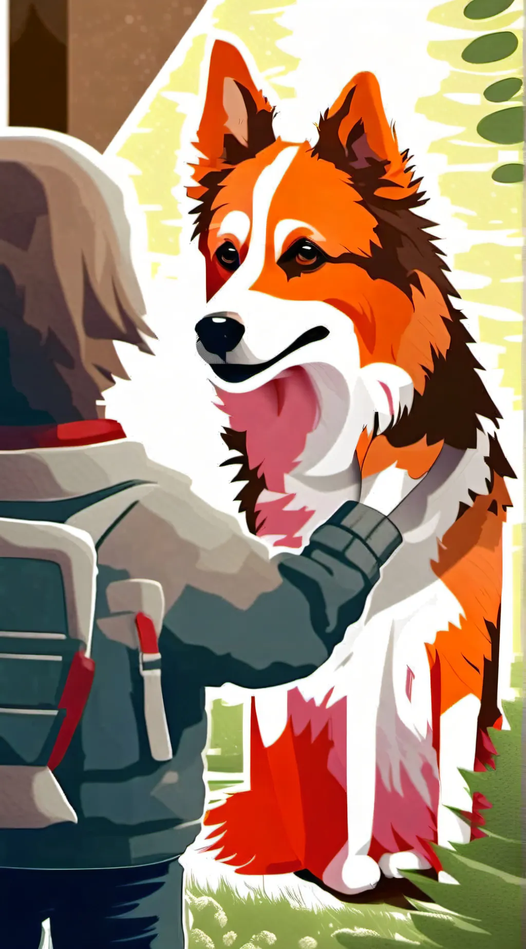 ai character: Baby nice dog background