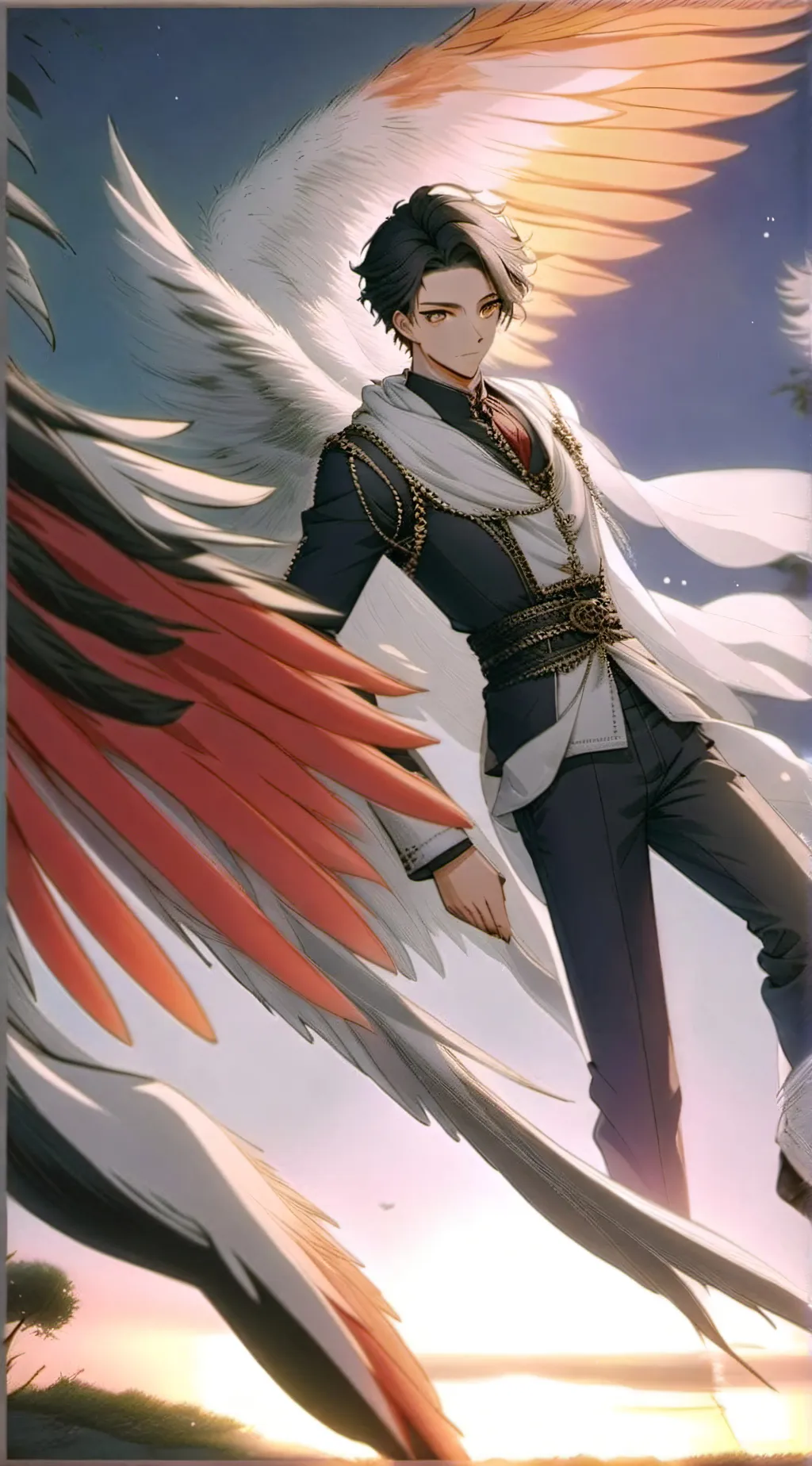 ai character: alastor x lucifer background