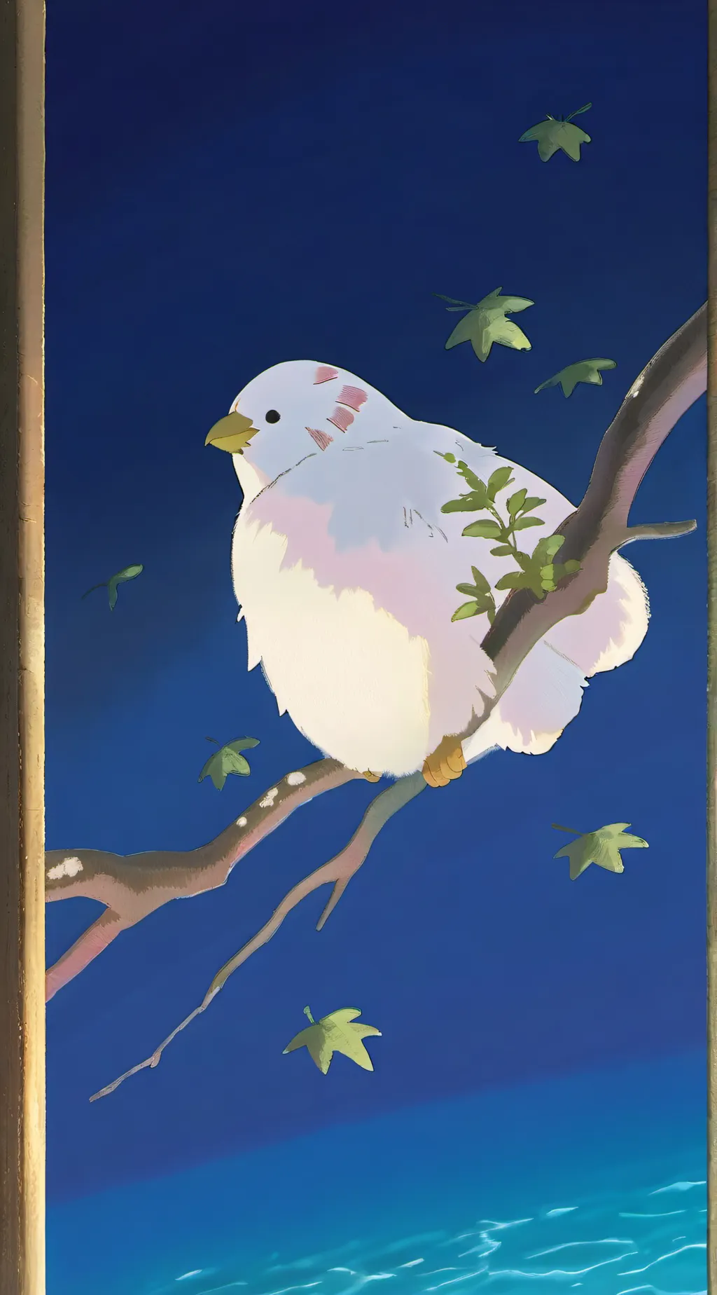 ai character: Mha Christmas background